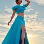 Madalsa Sharma Instagram - Sky full of love. Sky is blue. Dil Ki Tu Zameen. Har taraf bus tu hi tu….🩵 #DilKiTuZameen Link in bio. #quoteoftheday #thoughtoftheday #madalsasharma #sudhanshupandey #kavya #picoftheday #postoftheday #instadaily #instapic #instagood #instamood #mood #love #actorslife
