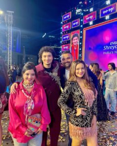 Madalsa Sharma Instagram - About last night✨ At the pre release event of “Bad Boy” ❤️ My super talented Nama @namashi_chakraborty and @amrinqureshi99 wish you all the success for “Bad Boy” 🎉 “Bad Boy” in theatres 28th April.💕 📸 @quiien #BadBoy #mustwatch #namashichakraborty #aboutlastnight