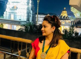 Madhavi Latha Instagram - Harekrishna golden temple #banjarahills #laxminarasimhaswamy #isckon