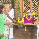 Madhavi Latha Instagram – Beautiful Moments from Harekrishna Golden  Temple @Banjarahills #iskcon #nrusimhajayanti