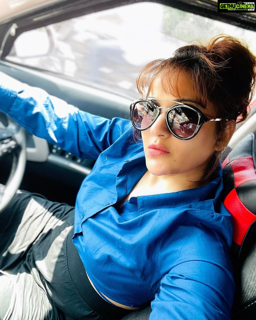 Madhavi Latha Instagram - Leave sooner, drive slower, live longer. ... Never drive faster than your guardian angel can fly. ... Everything in life is somewhere else, and you get there in a car. You can know or not know how a car runs and still enjoy riding in a car…..#driving #fun #workout