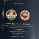 Madhavi Latha Instagram – Today APTA team visited my Residence to Invite me for APTA 15 years Convention @Atlanta Georgia USA .. #apta #atlantaprogressiveteluguassociation