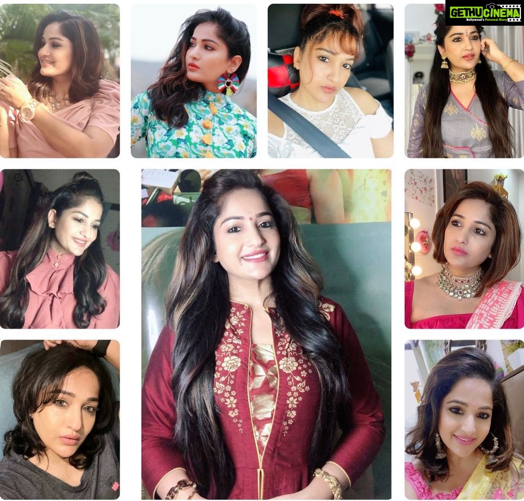 Madhavi Latha Instagram - Short hair , long hair , medium hair , any hairstyle this is me …. #hairstyles
