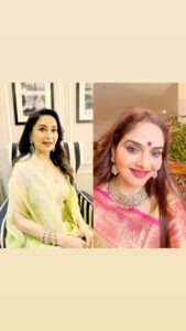 Madhoo Instagram - #madhuri & #me #maddy #madhoo  #justforfun 😜