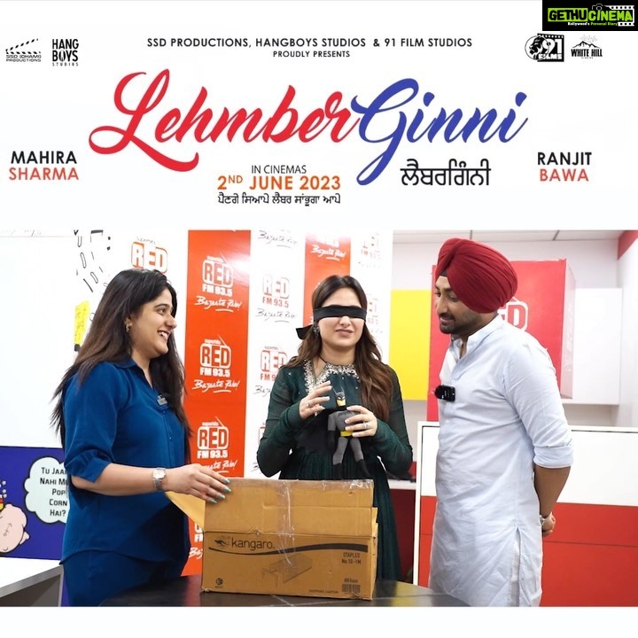 Mahira Sharma Instagram - #lehmberginni on 2 june 🎬🍿 @ranjitbawa @whitehillmusic @i.parasbains @iabhibains @teammahirasharrma