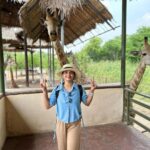 Malavika Krishnadas Instagram – 🦒🫶🏻
.
#safari #giraffelove #thailand