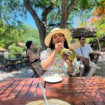 Malavika Krishnadas Instagram - Coconaaat Stories 🧉 . #beatheheat🌞 #thailand #sanctuaryoftruth Sanctuary of Truth ปราสาทสัจธรรม