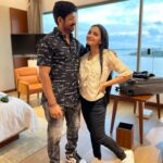 Malavika Krishnadas Instagram - That magical feeling when you fit into the ‘YAY’ aura Me with my pillars of life 😚 Nothing makes me more happier than spending my day with them✨💯 Grateful for these two🥹💕. Grand Hyatt Kochi Bolgatty