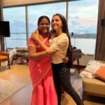 Malavika Krishnadas Instagram - That magical feeling when you fit into the ‘YAY’ aura Me with my pillars of life 😚 Nothing makes me more happier than spending my day with them✨💯 Grateful for these two🥹💕. Grand Hyatt Kochi Bolgatty