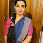 Malavika Krishnadas Instagram - Blending my Bharathanatyam attire with my current NAVRASAMS✨😅♥️ . PC: Amma♥️ . #bharathanatyam #classicaldancer #practicesaree
