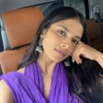 Malavika Mohanan Instagram - Coloured the town purple 💜 And oh, hello Chennai 👋