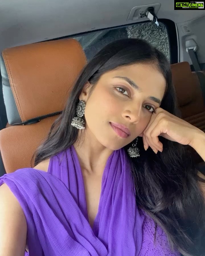 Malavika Mohanan Instagram - Coloured the town purple 💜 And oh, hello Chennai 👋