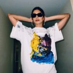 Malavika Mohanan Instagram – White psychedelia 🤍🌈