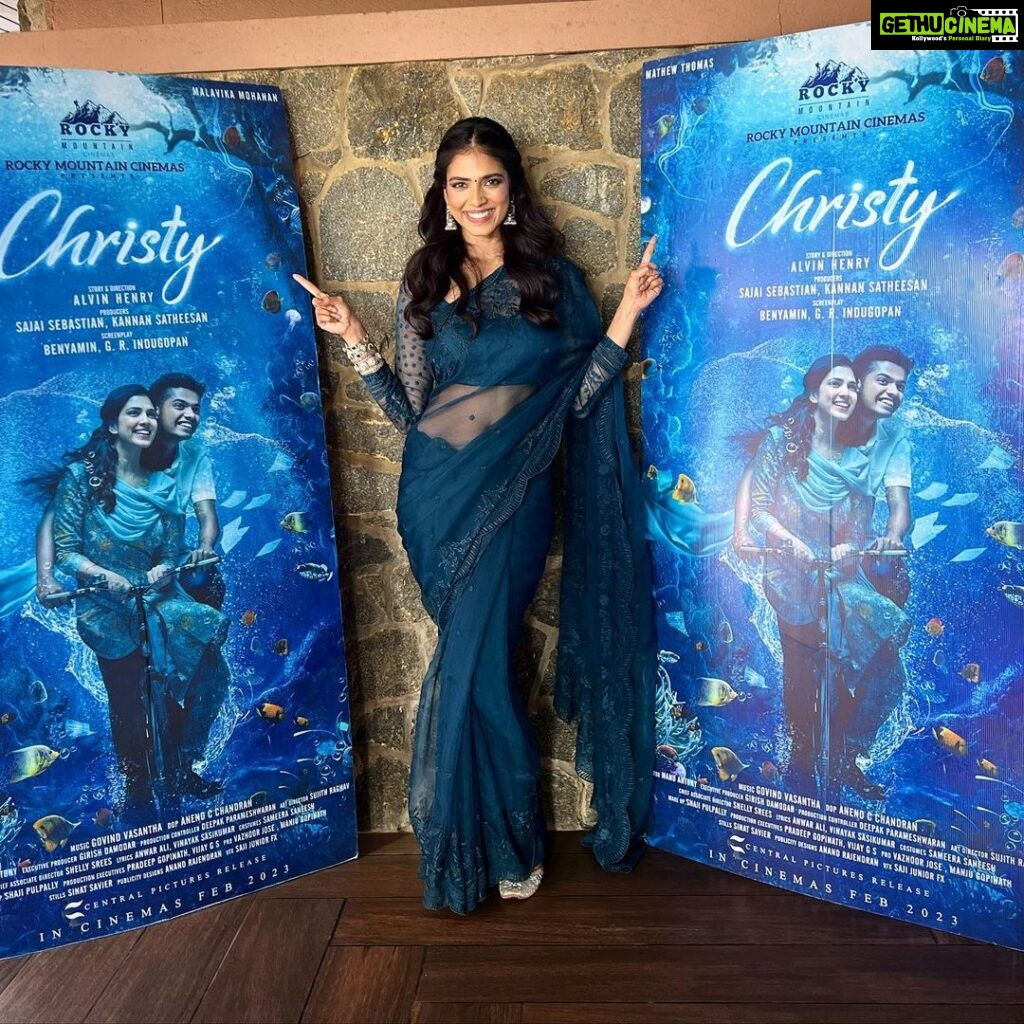 Malavika Mohanan Instagram - #Christy in theatres near you from today!!! ♥️♥️♥️
