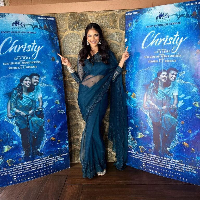 Malavika Mohanan Instagram - #Christy in theatres near you from today!!! ♥️♥️♥️