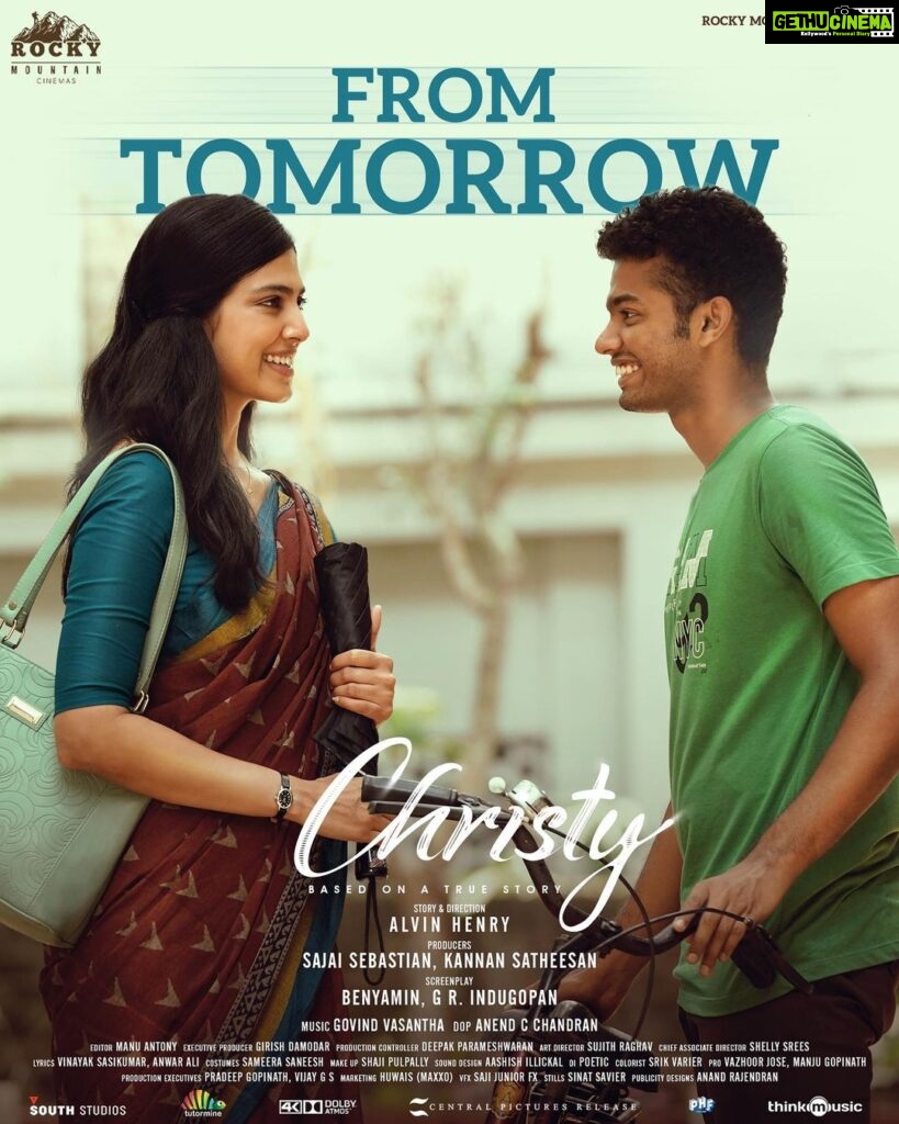 Malavika Mohanan Instagram - #Christy in theatres near you from TOMORROW! ☺️♥️♥️♥️