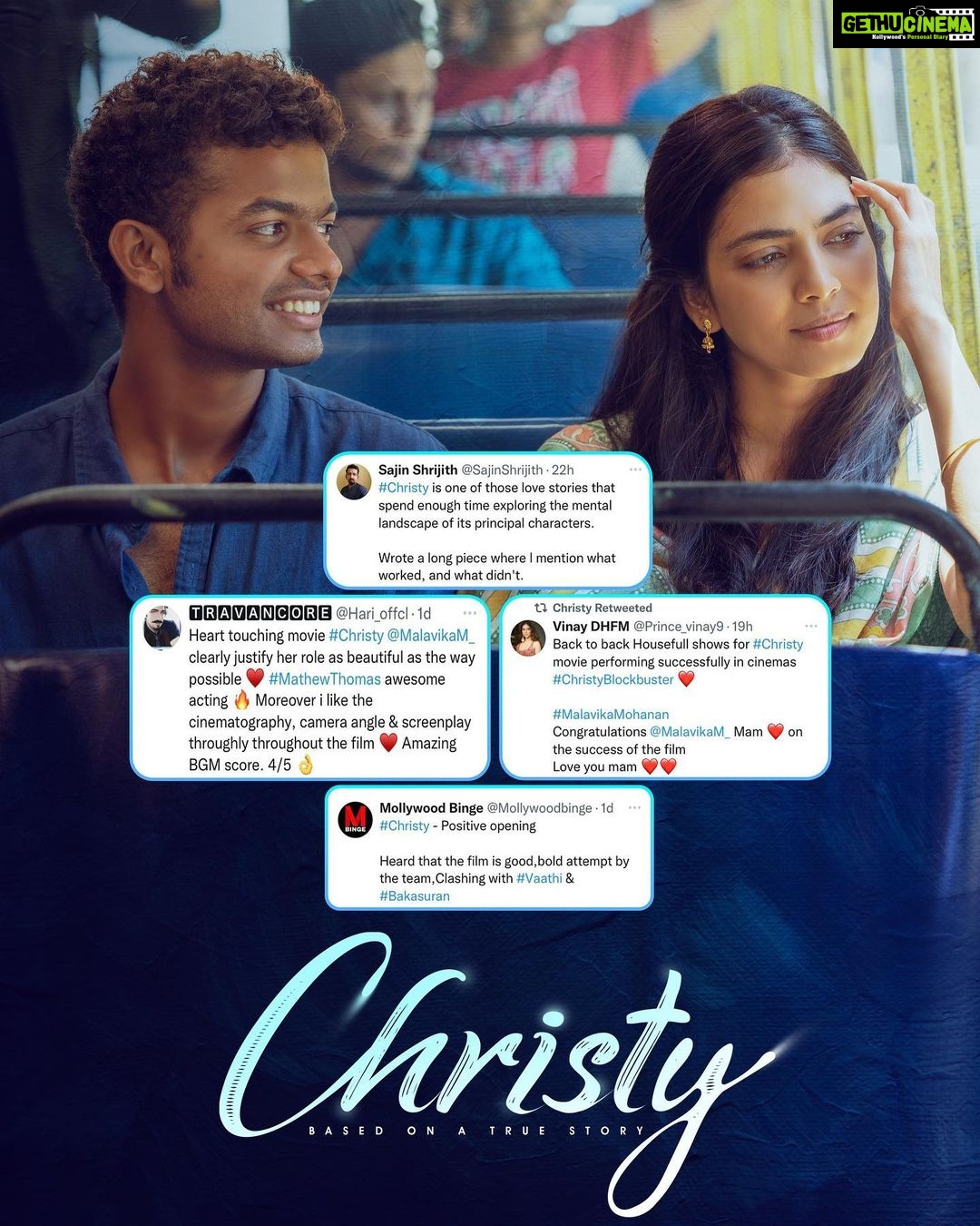 Malavika Mohanan Instagram - Christy ☺️♥️