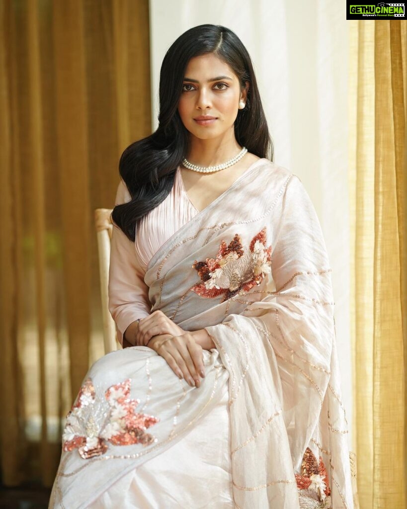 Malavika Mohanan Instagram - Finally kickstarting ‘Christy’ promotions! ☺️ So excited to finally be able to talk more and share more about this really special film so close to my heart🤍 📸 @sbk_shuhaib Wearing @jadonindia.official Styled by @simrannakraa Hair @hairbyradhika Public Relations @theitembomb Kochi, India