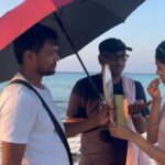 Malavika Mohanan Instagram - When you’re shooting in remote locations 🏝 so your cinematographer also doubles as your scooter driver and sometimes also as your assistant (albeit a very inefficient one) 💩 Maldives