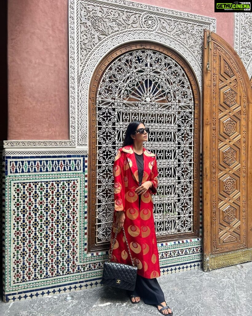 Malavika Mohanan Instagram - Isn’t this place absolutely gorgeous? Every corner is so intricately crafted. Pure art ♥️ In the most lovely & one of a kind Uzbek trench custom made by @labelsouravdas ♥️ La Sultana Marrakech