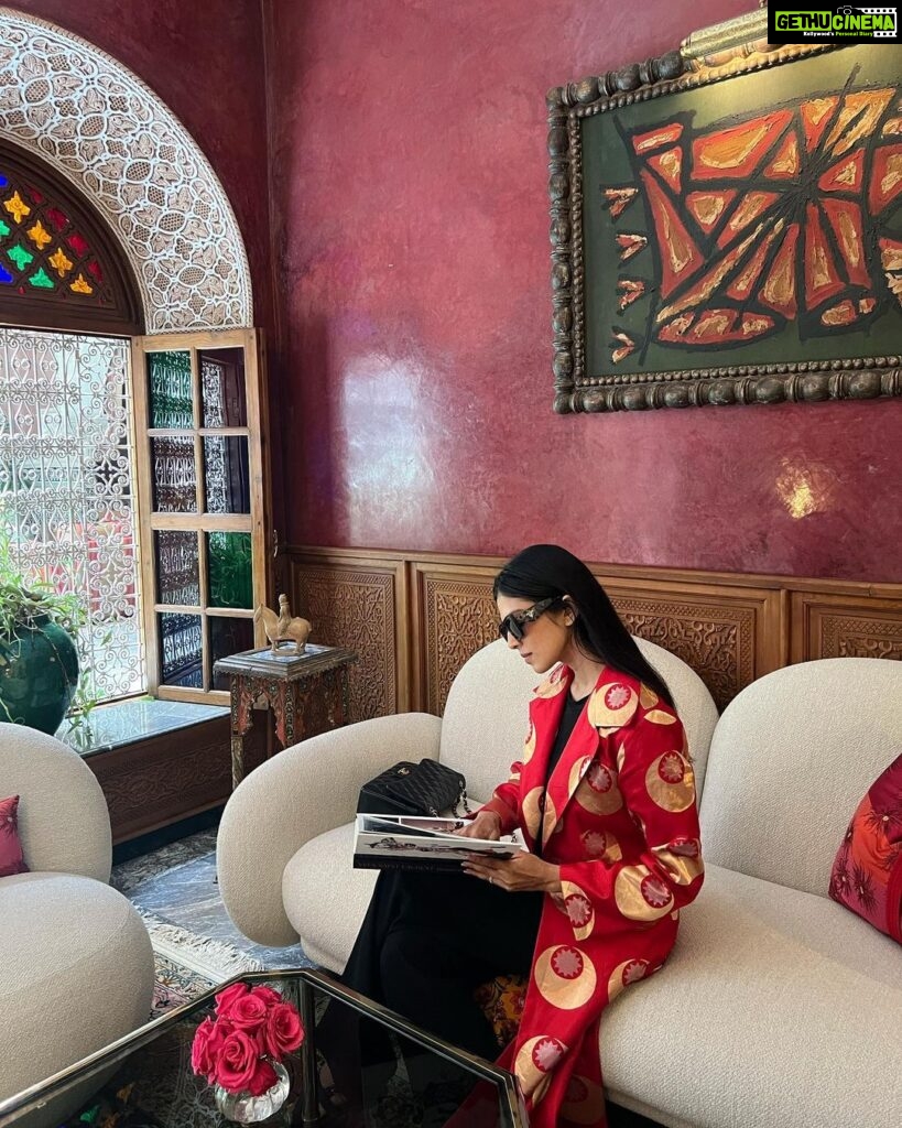 Malavika Mohanan Instagram - Isn’t this place absolutely gorgeous? Every corner is so intricately crafted. Pure art ♥️ In the most lovely & one of a kind Uzbek trench custom made by @labelsouravdas ♥️ La Sultana Marrakech