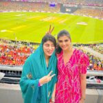Malti Chahar Instagram - Pictures with this beauty 🏆 2023 and beautiful people 💛 Some cute memories from an unforgettable final match of IPL 2023! What a match! Damn those last two balls…and how we cried with joy after that last ball! All those teary eyes and big smiles ❤️ Our champions did it again and made us proud 💛 #csk #cskvsgt #yellove #ipl #ipl2023 #iplfinals #whistlepodu Narendra Modi Stadium - Ahmedabad