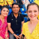 Malti Chahar Instagram - Pictures with this beauty 🏆 2023 and beautiful people 💛 Some cute memories from an unforgettable final match of IPL 2023! What a match! Damn those last two balls…and how we cried with joy after that last ball! All those teary eyes and big smiles ❤️ Our champions did it again and made us proud 💛 #csk #cskvsgt #yellove #ipl #ipl2023 #iplfinals #whistlepodu Narendra Modi Stadium - Ahmedabad