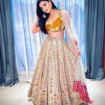 Malti Chahar Instagram - Twirling in a lehenga makes me feel like a kid again🥰 Attire by- @sunitarathi_label.kolkata #ethnicwear #lehenga #indian #indianwedding #love