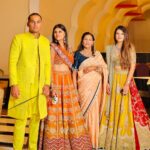 Malti Chahar Instagram - Some ethnic moments 🧡 Styled by- @sunitarathi_label.kolkata #wedding #family #love #fun #ethnicwear Agra, Uttar Pradesh