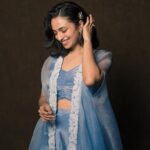 Malvika Nair Instagram - Merise merisee..☁️ Styled by @officialanahita Outfit @prashantikumarlabel Photography @_anupphotography #annimanchisakunamule