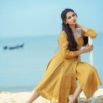 Mamitha Baiju Instagram - "The ocean stirs the heart, inspires the imagination and brings eternal joy to the soul." 🌊 In Frame: @mamitha_baiju Photography: @george_kutty_k.l Designing & Styling:@hema_pillai_ Hair & makeup: @anjali__makeup_artist Cinematography: @sixty7frames Camera associates: @pramod_s_sasi @josephfrancis__