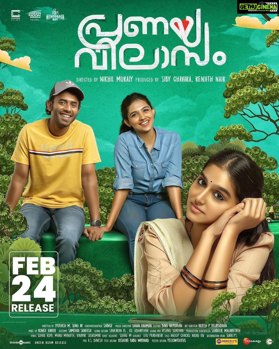 Mamitha Baiju Instagram - FEB24🤞❤️ @pranayavilasam_movie