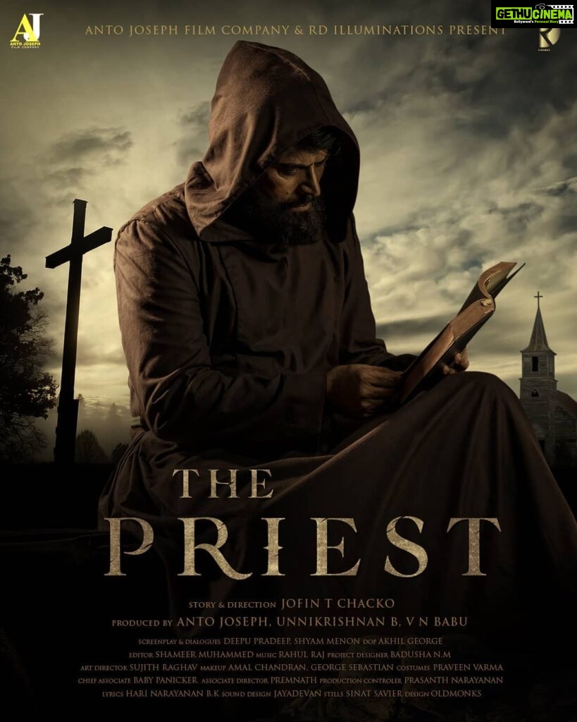 Mammootty Instagram - Here is the first look poster of my new movie titled #ThePriest @thepriest_film