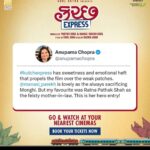 Manasi Parekh Instagram - @kutchexpress.gujaratifilm running successful in its 6th week and comments like these keep us going! Thank you @anupama.chopra ma’am for appreciating the strengths of the film ♥️