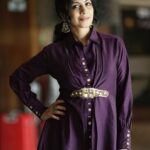 Manasi Parekh Instagram - Kaala jamun vibes today 💫✨ . . . Outfit : @d_kasa_label Jewellery : @culture_signature_jalpathakkar Styling : @styleitwithniki 📸 : @dop_dhruv_bhatiya #promotions #kutchexpress