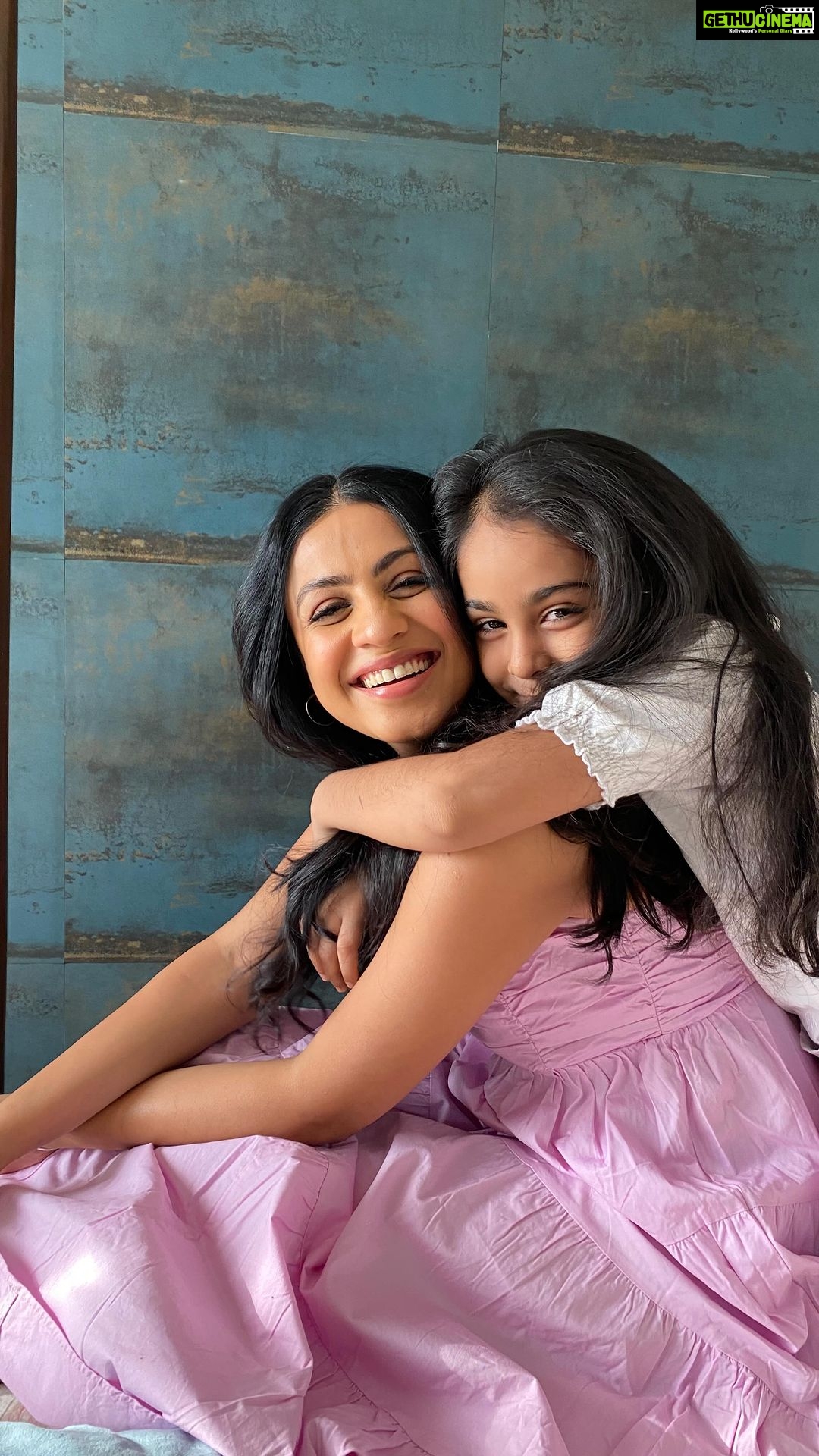 Manasi Parekh Instagram - Nothing like this bond ♥️♥️♥️ I was away shooting for 24 days and was literally waiting for this moment with my daughter who stayed without me so patiently, understanding my schedule. This hug, this feeling cannot be described at all #precious