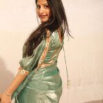 Mangli Instagram - the world always looks brighter from behind a smile. Outfit : @gummadidalashashi.label #mangli #manglisinger #traditionalwear #saree #smile