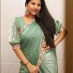 Mangli Instagram - the world always looks brighter from behind a smile. Outfit : @gummadidalashashi.label #mangli #manglisinger #traditionalwear #saree #smile