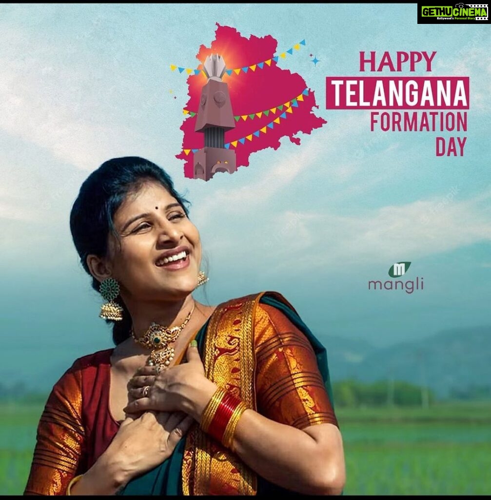 Mangli Instagram - Happy Telangana Formation Day💐