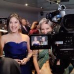 Manjari Fadnnis Instagram - Thanks for capturing these moments during the interviews at the UK Asian Film Fest Bhurji 😊