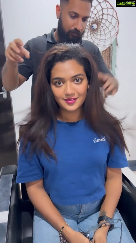 Mareena Michael Kurisingal Instagram - DaMaged hair to Treated hair Tnk u @k_and_q_salon