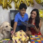 Maryam Zakaria Instagram - Thank you everyone for all the birthday wishes for Aryan & Rocky ❤️ #birthdaycelebration #myboys #goldenretriever #parentgoals