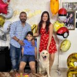 Maryam Zakaria Instagram - Thank you everyone for all the birthday wishes for Aryan & Rocky ❤️ #birthdaycelebration #myboys #goldenretriever #parentgoals
