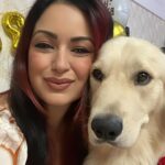 Maryam Zakaria Instagram - We love you so much @rockycutiegolden happy birthday 🥳🎂❤️❤️❤️🐾