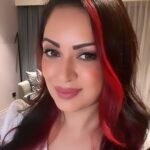 Maryam Zakaria Instagram – I am into red nowadays ❤️ 
#selfie #redhighlights #hairstyle