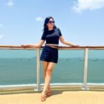 Maryam Zakaria Instagram - It’s cruise time 🚢😄 . . #travel #cruise #ootd Cordelia Cruises