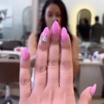 Maryam Zakaria Instagram - Hello Pink nails 💅 💕 Nails by @leenalepcha . . #pinknails #reelitfeelit #nailsofinstagram Mumbai, Maharashtra
