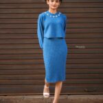 Meenakshi Anoop Instagram - Ohh hey there 🧋 Stylist and designer : @doms.2010 Costume: @western_lady_ Hair: @rathybaiju_mua jewellery: @anokhi_priyakishore Photography: @imagiophotography_official