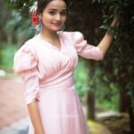 Meenakshi Anoop Instagram - Rose🦭 Stylist and designer : @doms.2010 Costume: @western_lady_ jewellery: @anokhi_priyakishore Photography: @bigil.benoy