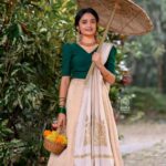 Meenakshi Anoop Instagram - Stylist and designer : @doms.2010 Costume: @threadnneedle_official jewellery: @anokhi_priyakishore Photography: @_aruncv_